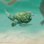 Danny Mooney 'Swimming with turtles, 26.11.16' iPad painting #APAD