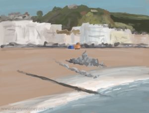 Danny Mooney 'The 1st rock delivery, 8/11/16' iPad painting #APAD