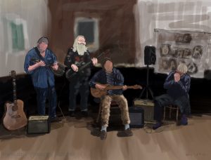 Danny Mooney 'The Other Band, 5/11/16' iPad painting #APAD