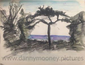 Danny Mooney 'Tree, 30/11/2016' iPad painting #APAD