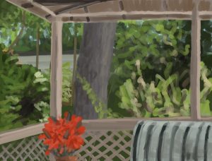 Danny Mooney 'Veranda, 20.11.16' iPad painting #APAD