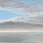 Danny Mooney 'Blue sky, grey sea, 22/12/16' iPad painting #APAD