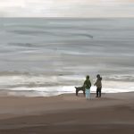 Danny Mooney 'Boxing day dog walk, 26/12/16' iPad painting #APAD