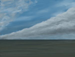 Danny Mooney 'Clouds, 29/1/17' iPad painting #APAD