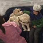 Danny Mooney 'Dogs, 5/12/2016' iPad painting #APAD