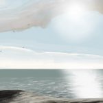 Danny Mooney 'High contrast gulls, 28/12/16' iPad painting #APAD