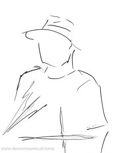 Danny Mooney 'Tristan Banks, 10/1/17' iPad drawing #APAD