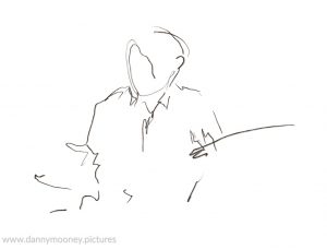 Danny Mooney 'Milo Fell, 8/2/17' iPad painting #APAD