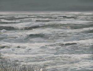 Danny Mooney 'Scarborough storms, 12/2/17' iPad painting #APAD