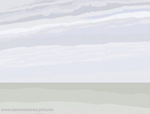 Danny Mooney 'Grey day again, 8/5/17' iPad painting #APAD