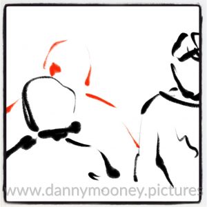 Danny Mooney 'Drunk drawing, 16/6/17' iPad painting #APAD