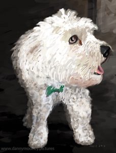 Danny Mooney 'Woof, 18/6/17' iPad painting #APAD
