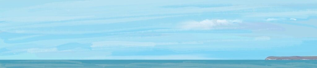 Danny Mooney 'Swimmer, 16/3/2024', iPad painting #APAD